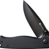 SENCUT Errant Linerlock Black G10 Drop Point Knife
