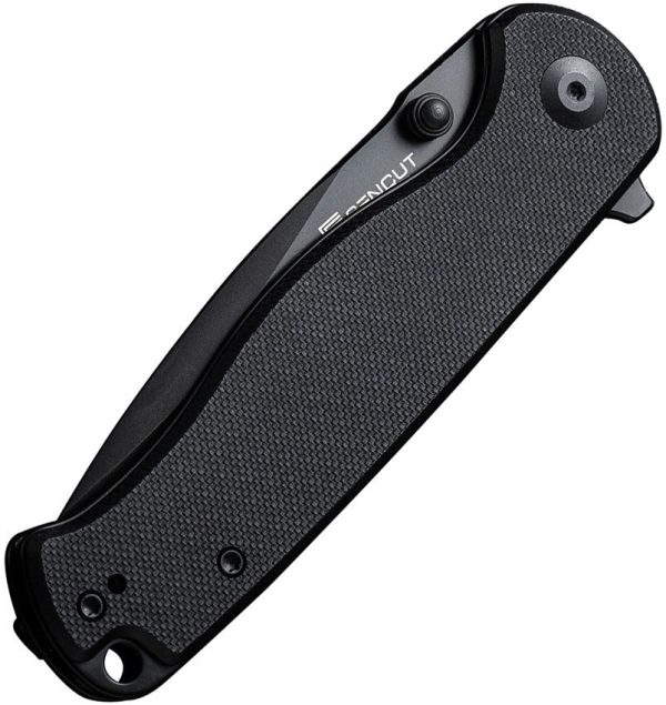 SENCUT Errant Linerlock Black G10 Drop Point Knife