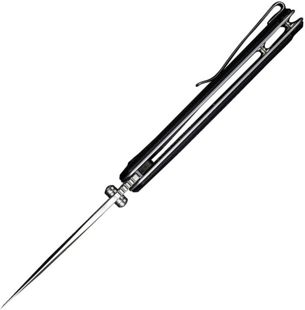 SENCUT Errant Linerlock Black Micarta Folding Knife