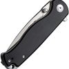 SENCUT Errant Linerlock Black Micarta Folding Knife
