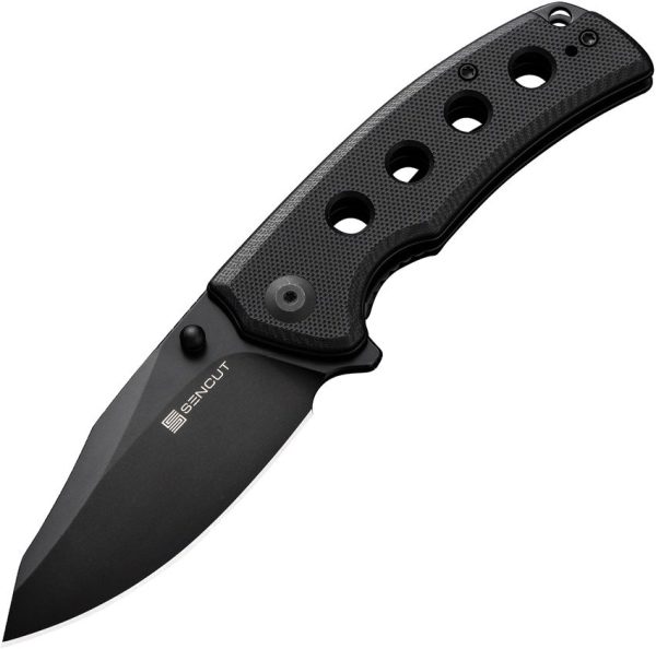 SENCUT Excalis Linerlock Black G10 Reverse Tanto
