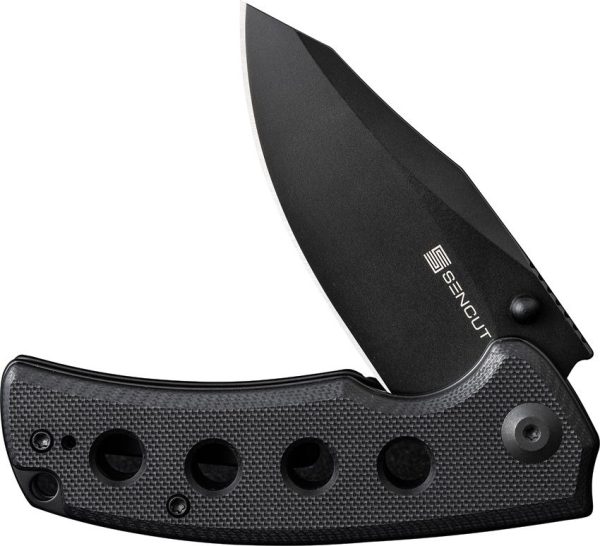 SENCUT Excalis Linerlock Black G10 Reverse Tanto