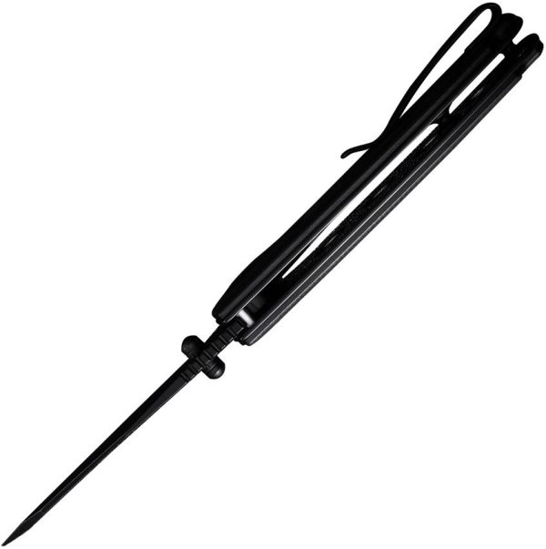 SENCUT Excalis Linerlock Black G10 Reverse Tanto