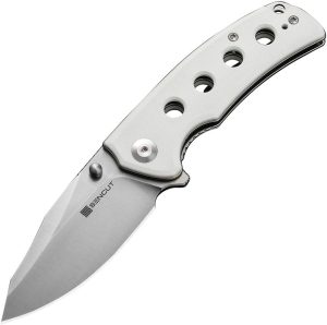 SENCUT Excalis Linerlock White G10 Reverse Tanto