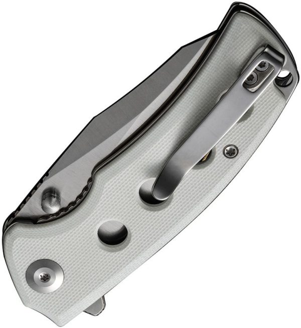 SENCUT Excalis Linerlock White G10 Reverse Tanto