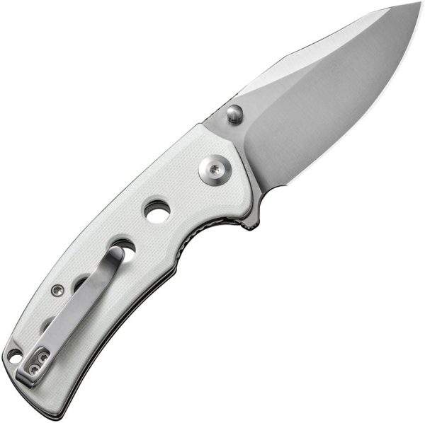 SENCUT Excalis Linerlock White G10 Reverse Tanto