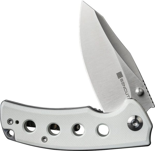 SENCUT Excalis Linerlock White G10 Reverse Tanto