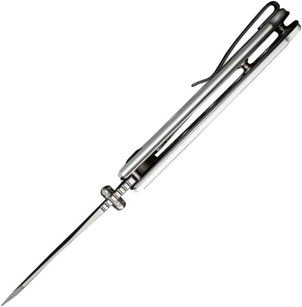 SENCUT Excalis Linerlock White G10 Reverse Tanto