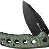 S230683_add_03.jpg SENCUT Excalis Linerlock Green Micarta Reverse Tanto