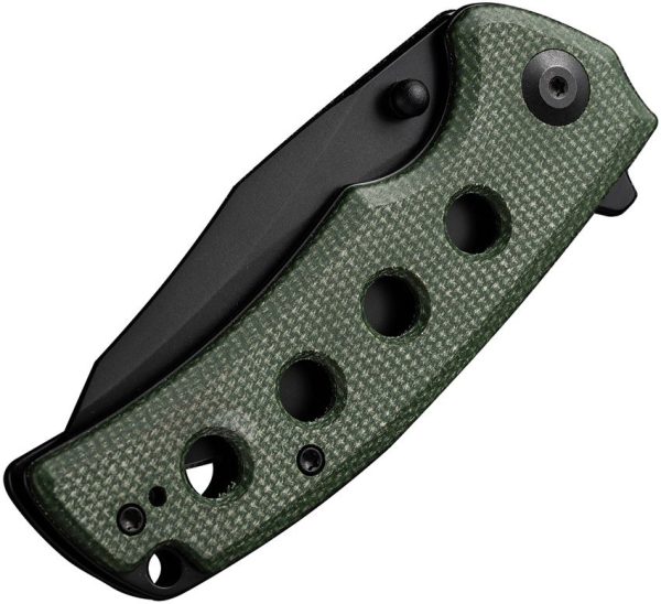 S230683_add_05.jpg SENCUT Excalis Linerlock Green Micarta Reverse Tanto