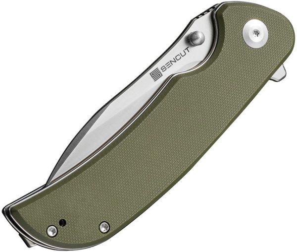 Sencut Borzam Linerlock - OD Green G10 Handle