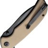 Sencut Borzam Linerlock - Tan G10 Handle