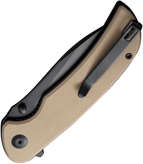 Sencut Borzam Linerlock - Tan G10 Handle