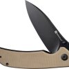 Sencut Borzam Linerlock - Tan G10 Handle