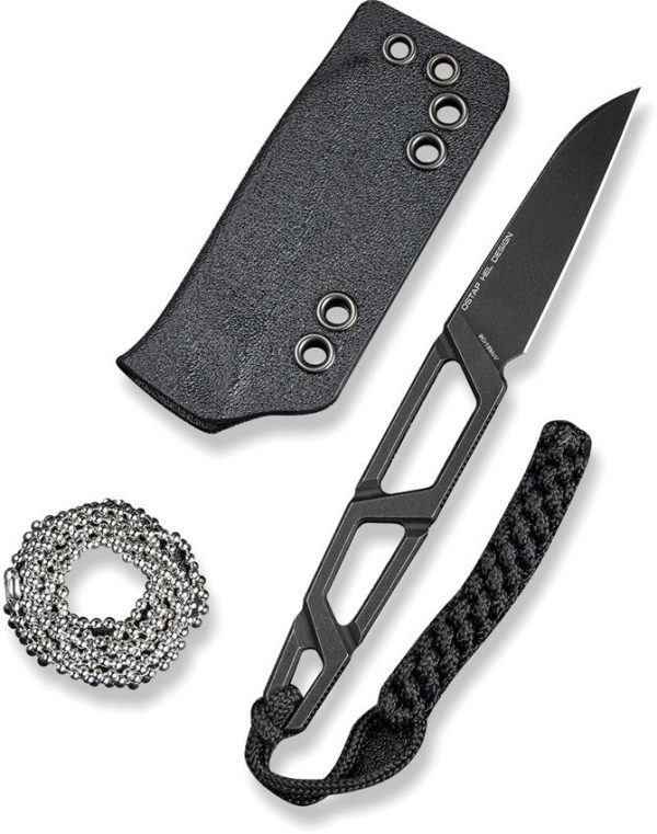 Sencut TEXO Neck Knife - Black Stonewash