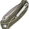 Sencut Hyrax Linerlock - Green Ivory G10