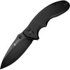 Sencut Cybrix Button Lock - Black Aluminum