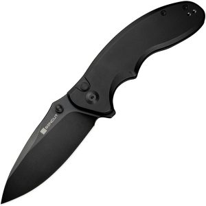 Sencut Cybrix Button Lock - Black Aluminum