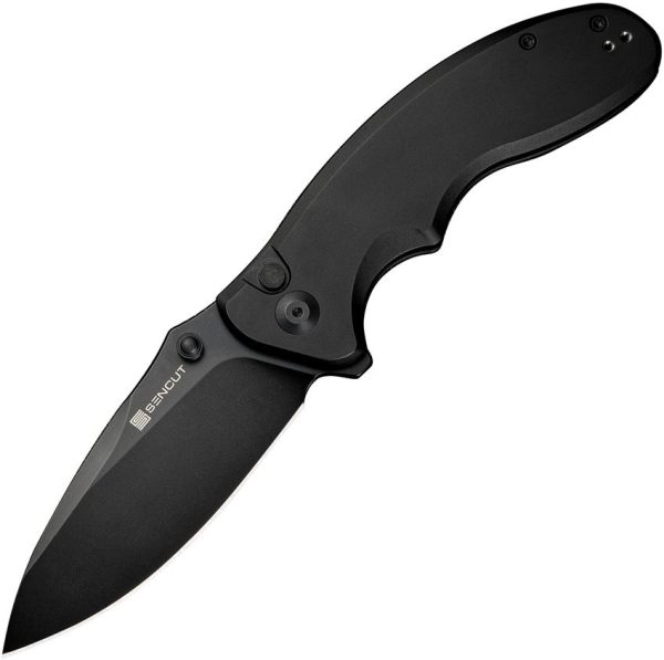 Sencut Cybrix Button Lock - Black Aluminum