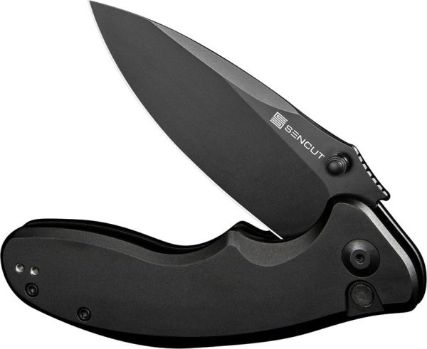 Sencut Cybrix Button Lock - Black Aluminum