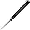 Sencut Cybrix Button Lock - Black Aluminum