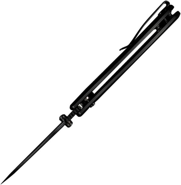 Sencut Cybrix Button Lock - Black Aluminum