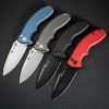 Sencut Cybrix Button Lock - Black Aluminum