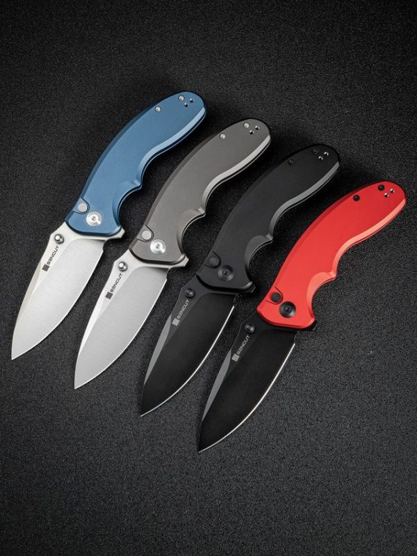 Sencut Cybrix Button Lock - Black Aluminum