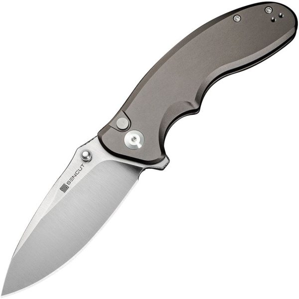 Sencut Cybrix Button Lock - Gray Aluminum