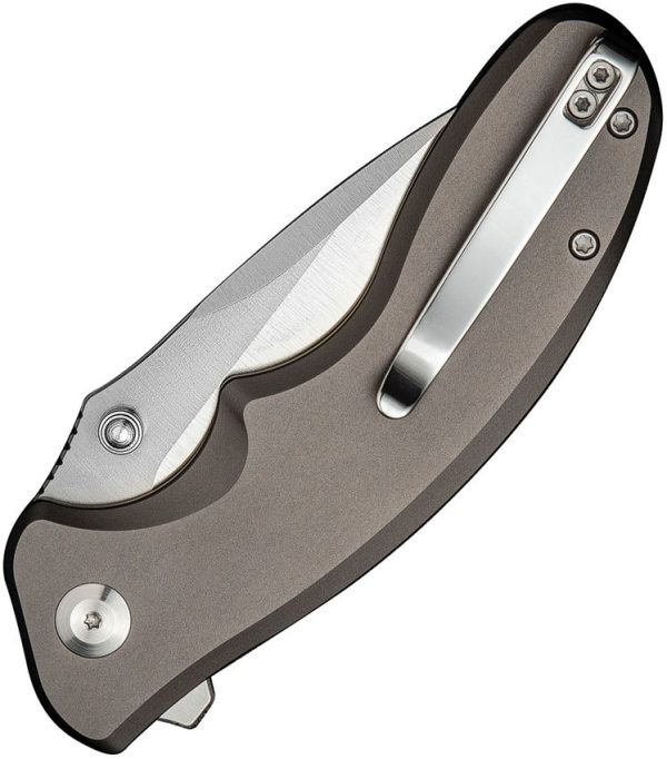 Sencut Cybrix Button Lock - Gray Aluminum