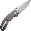 Sencut Cybrix Button Lock - Gray Aluminum