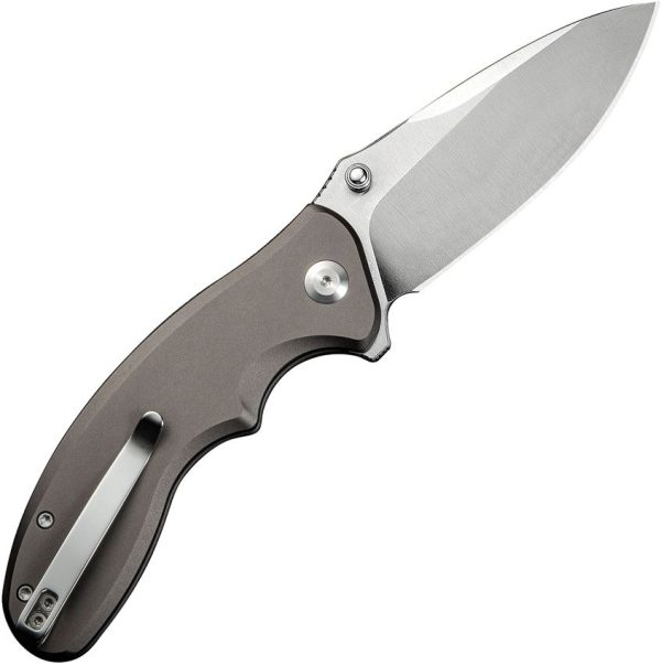 Sencut Cybrix Button Lock - Gray Aluminum