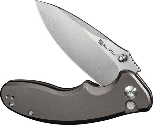 Sencut Cybrix Button Lock - Gray Aluminum