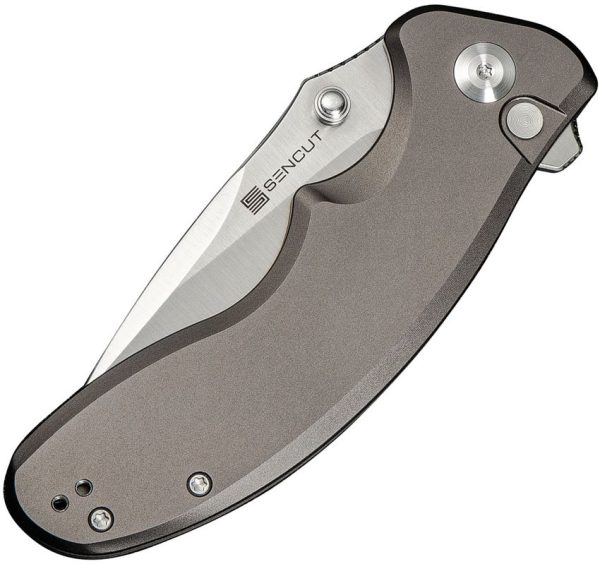 Sencut Cybrix Button Lock - Gray Aluminum