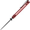 Sencut Cybrix Button Lock Red Aluminum Folding Knife