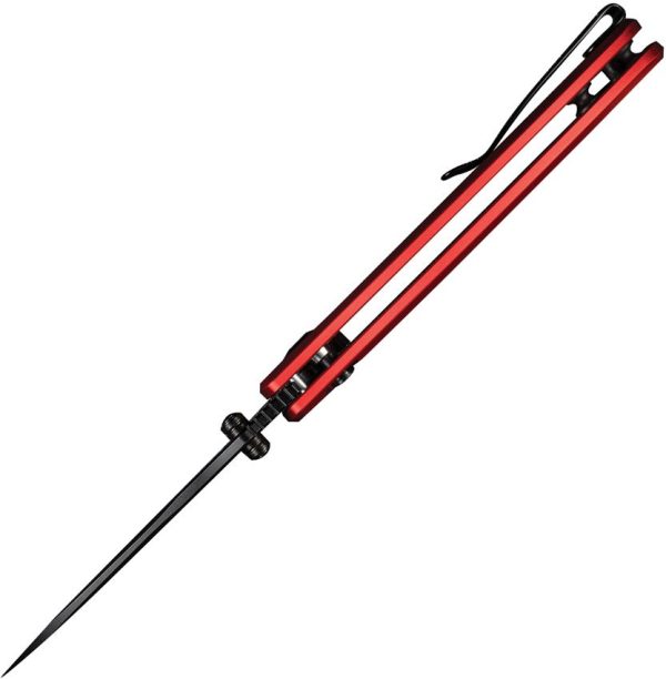 Sencut Cybrix Button Lock Red Aluminum Folding Knife