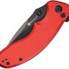 Sencut Cybrix Button Lock Red Aluminum Folding Knife