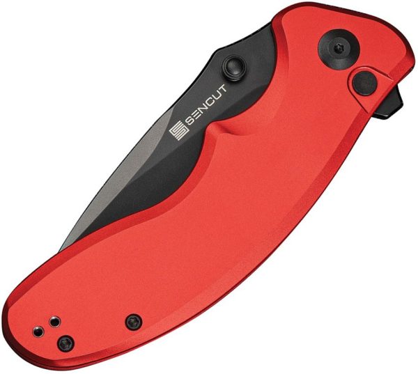 Sencut Cybrix Button Lock Red Aluminum Folding Knife