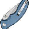 Sencut Cybrix Button Lock Blue Aluminum Folding Knife
