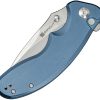 Sencut Cybrix Button Lock Blue Aluminum Folding Knife
