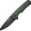 Sencut Praktisk Linerlock Green Micarta Drop Point Knife