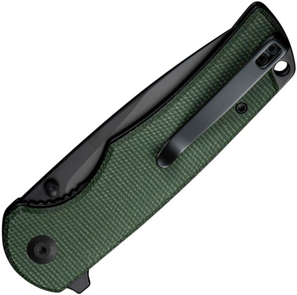 Sencut Praktisk Linerlock Green Micarta Drop Point Knife