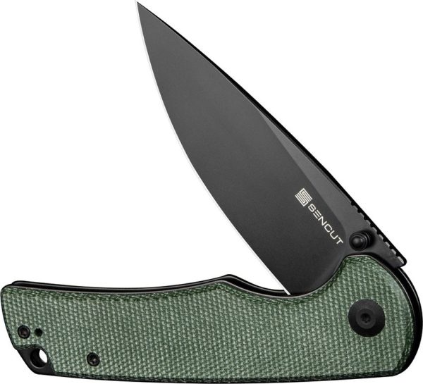 Sencut Praktisk Linerlock Green Micarta Drop Point Knife