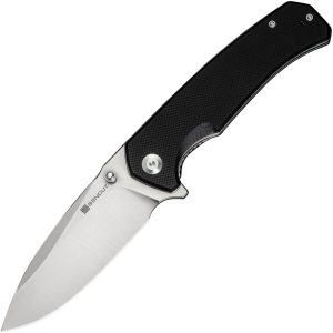 S240251.jpg Sencut Skarnax Linerlock Black G10 Drop Point Knife