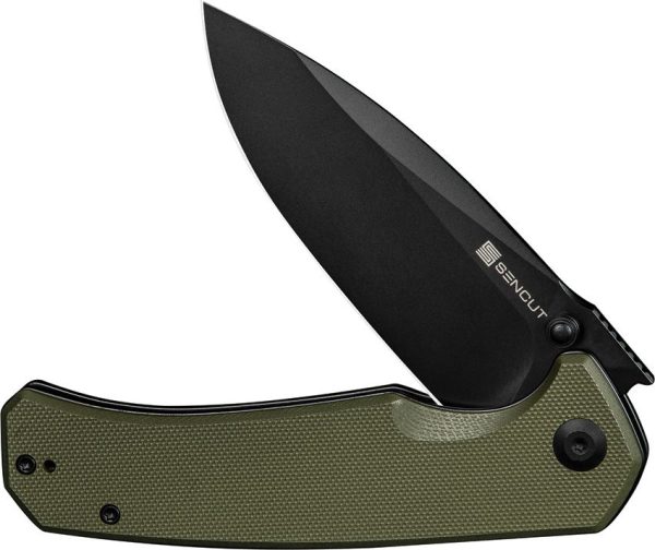Sencut Skarnax Linerlock OD Green G10 Drop Point Knife