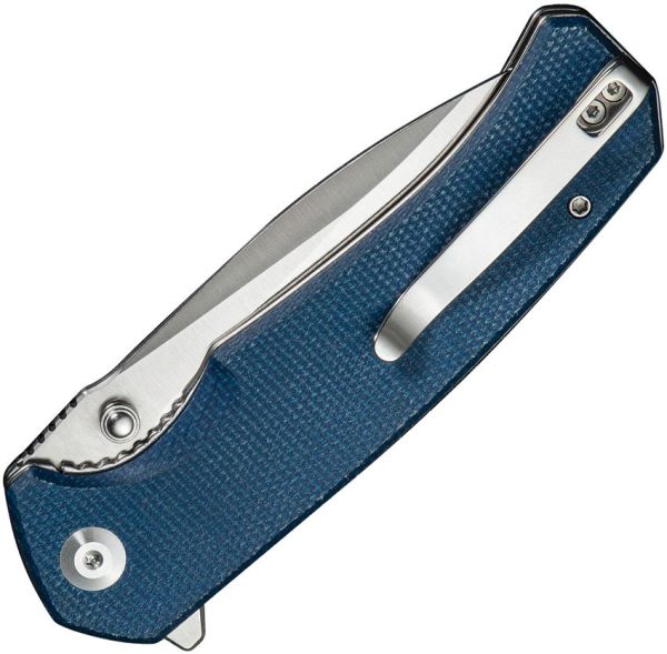 Sencut Skarnax Linerlock Blue Micarta Drop Point Knife