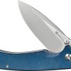 Sencut Skarnax Linerlock Blue Micarta Drop Point Knife