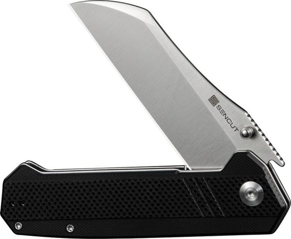 Sencut Draxor Linerlock Black G10 Sheepsfoot Knife