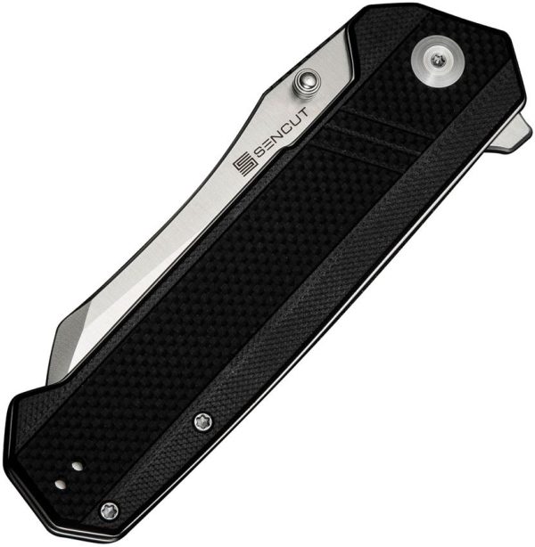 Sencut Draxor Linerlock Black G10 Sheepsfoot Knife