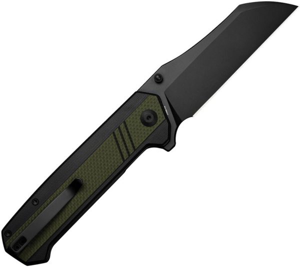 Sencut Draxor Linerlock Black/Green G10 Sheepsfoot Knife